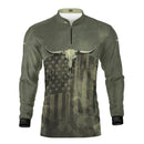 Camisa Agro Brk Skull Long Horn com Proteção UV50+