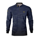 Camisa Masculina Agro Brk Mescla Azul Escuro com Proteção Solar UV50+